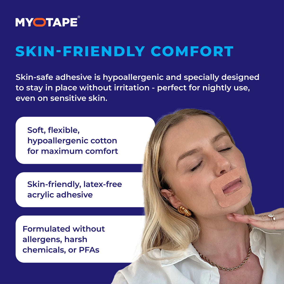 MyoTape for Adults Sensitive Skin Medium- 30 Pack